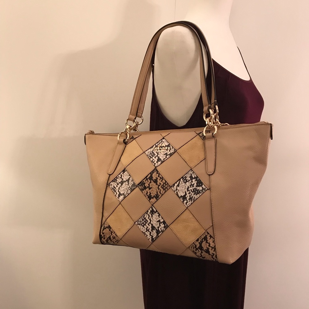 Coach Ava Snake Patchwork Tote - Picture 8 of 8